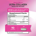 Nature's Truth Collagen Peptides | 90 Caplets | Type 1 and 3 with Vitamin C | Grass Fed, Non-GMO & Gluten Free Supplement