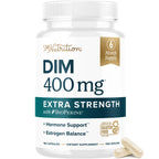DIM Supplement 400MG Extra Strength, Hormone Balance for Men & Women, 90 Ct | Menopause Acne Hot Flashes Prostate & Antioxidant Support, Third-Party Tested, Non-GMO, Soy-Free, Gluten-Free, 90 Capsules