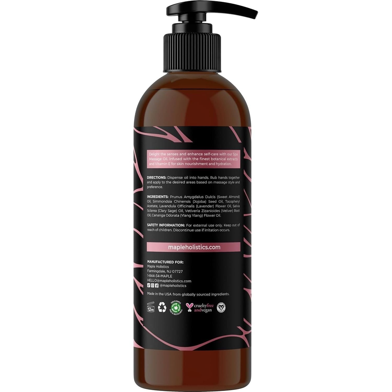 Buy now Calming Massage Oil for Massage Therapy - Home Spa Full Body Massage Oil for Sore Muscles for Pro or Home Use with Moisturizing Sweet Almond Oil and Lavender Essential Oil - Non Greasy or Staining at indiglob india