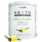 KEYTO Keto Collagen Protein with MCT Oil Powder - Chocolate | Grass Fed Pasture Raised Hydrolyzed Collagen Peptides, Keto, Paleo and Low Carb Friendly
