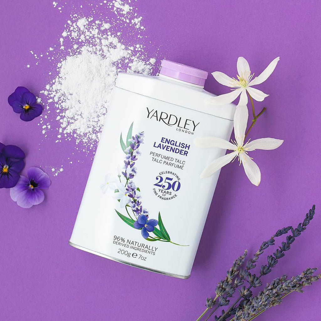 Buy now English Lavender by Yardley of London 7 oz perfumed talc at indiglob india
