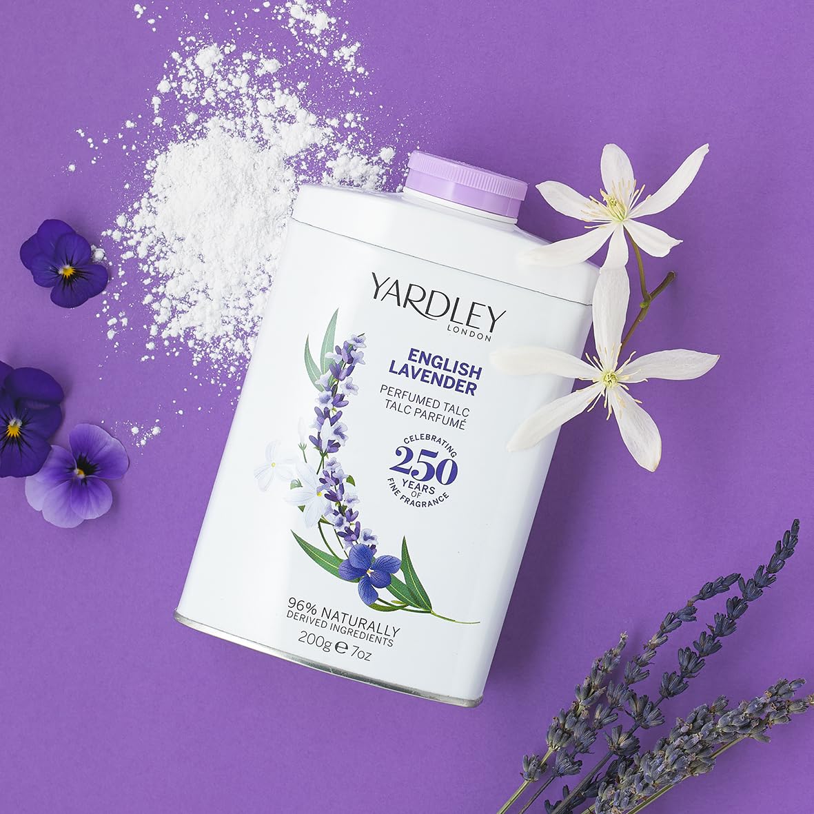 Buy now English Lavender by Yardley of London 7 oz perfumed talc at indiglob india