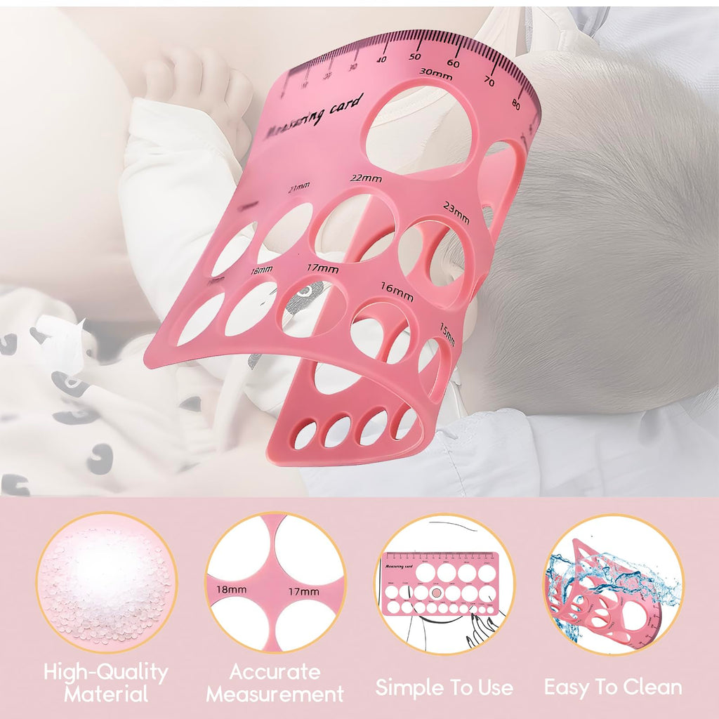 Nipple Rulers, Flange Inserts Sizing Measurement Tool for Breast Pump