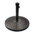Sunnyglade 18" 30.2-lb Heavy Duty Round Patio Umbrella Base Antiqued Bronze