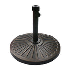 Sunnyglade 18" 30.2-lb Heavy Duty Round Patio Umbrella Base Antiqued Bronze