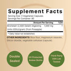 NatureBell Bromelain, 1,000mg Per Serving, 240 Veggie Capsules | 2,400 GDU – Digestive Enzymes & Joint Support Supplement – Proteolytic Enzymes for Digestion, Fresh Pineapple Source – Non-GMO