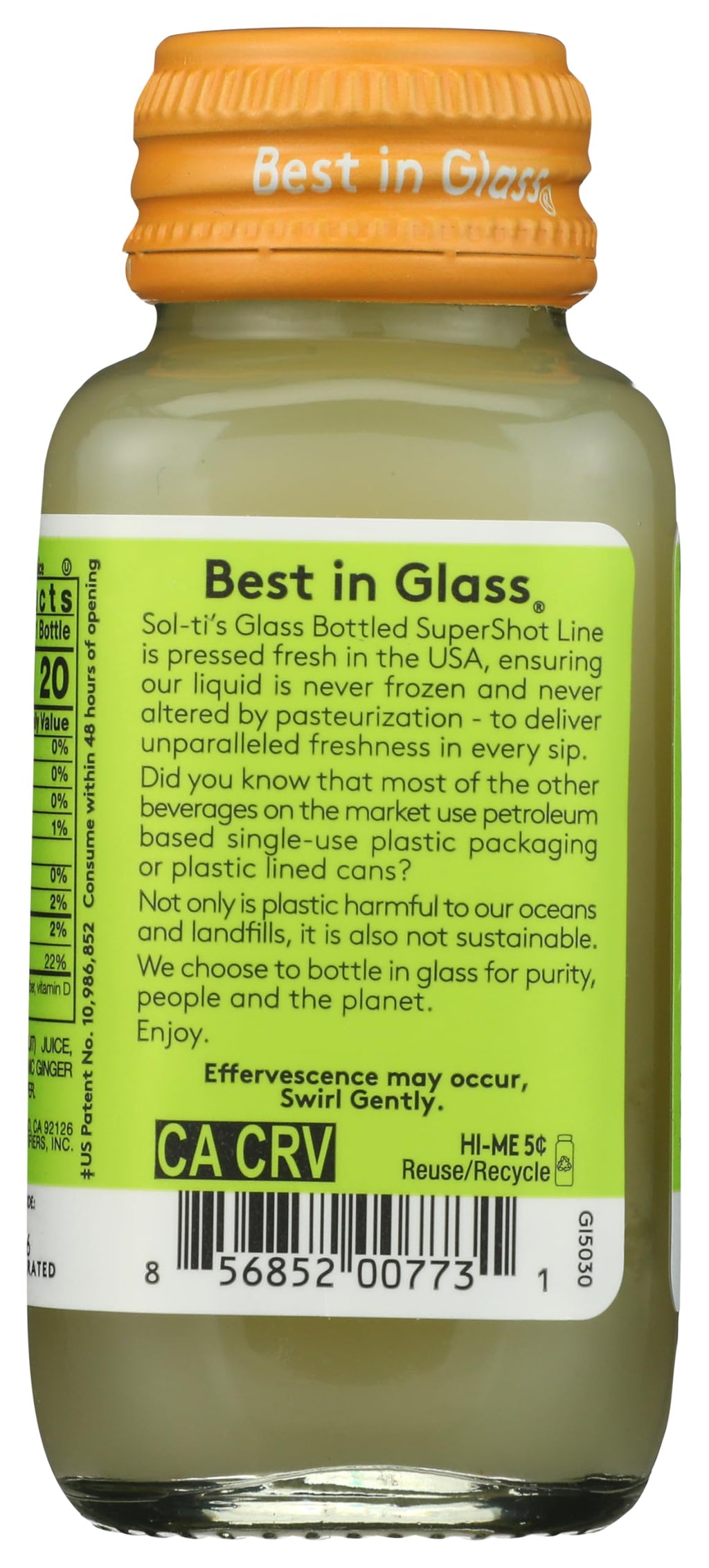 Sol Ti, Supershot Ginger Single Organic, 2.1 Fl Oz