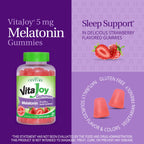 21st Century VitaJoy Melatonin 5mg Gummies, Strawberry, 120 Count