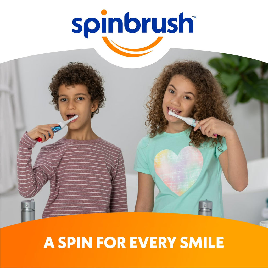 Spinbrush Monster Jam Grave Digger Battery Powered Electric Toothbrush for Children Ages 3+ with AA Battery, Soft Head Bristles