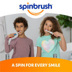 Spinbrush Monster Jam Grave Digger Battery Powered Electric Toothbrush for Children Ages 3+ with AA Battery, Soft Head Bristles