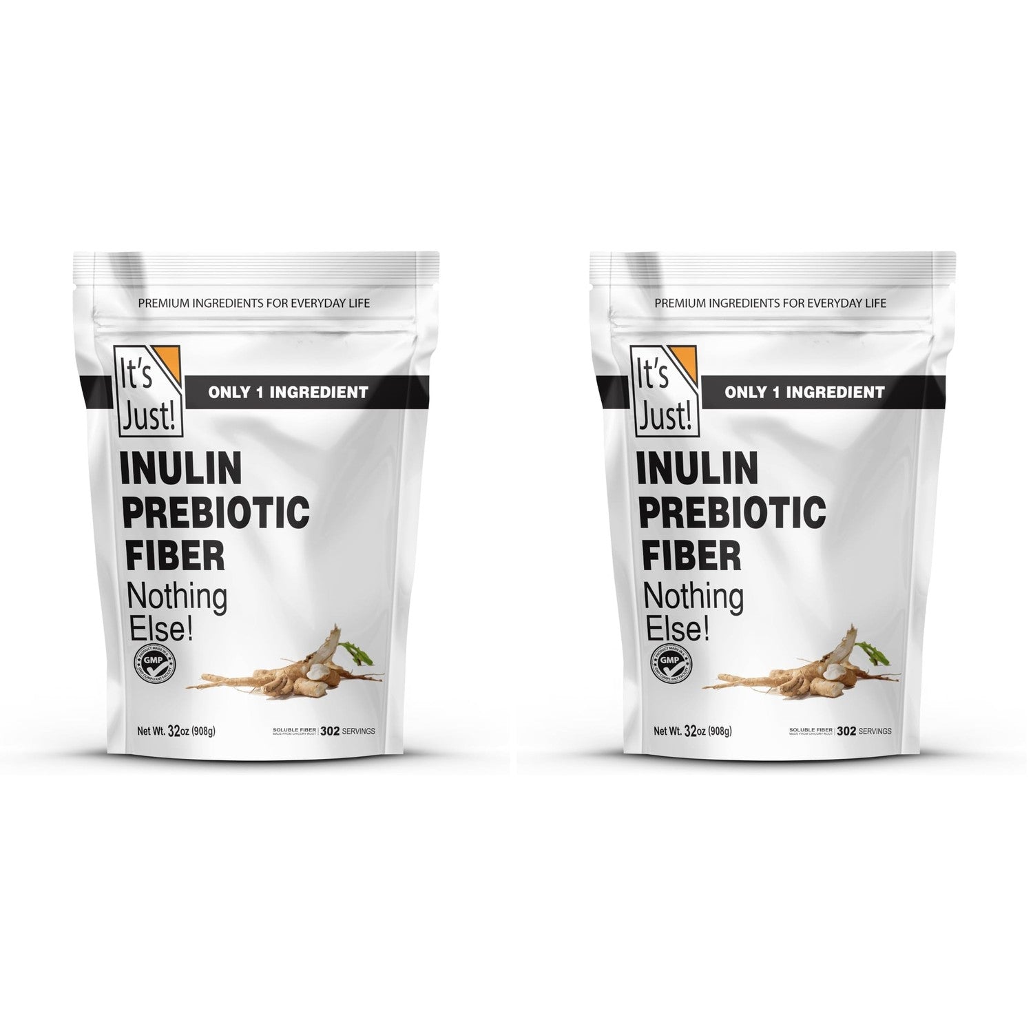 It's Just! - Inulin Prebiotic Fiber Sweetener, Product of Belgium, Chicory Root Powder (4 Pound (Pack of 1))