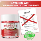 GREENPEOPLE Magnesium Glycinate Gummies 400mg, Sugar Free | Chelated High Absorption Complex with Magnesium Citrate for Calm, Sleep & Stress Support for Adults Raspberry, 120ct