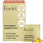 Perelel Conception Fertility Prenatal Vitamins, Folate, CoQ10 & DHA Omega 3 | Women's Fertility Support Multivitamin, Choline, Vitamin B6, & Vitamin D, Soy & Gluten Free, Non-GMO, 30 Daily Pill Packs
