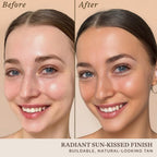 Buy now Self Tanning Drops for Face - USA Made with Organic & Natural Ingredients, Bronzing Face Tanning Drops with Aloe Vera, Non Toxic Self Tanner for Sunless Fake Tan & Natural Glow, Cruelty & Toxin Free at indiglob india