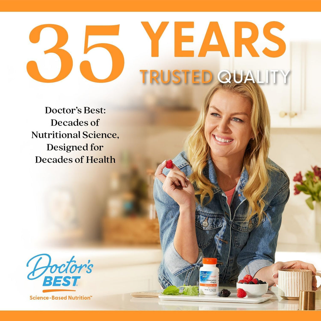 Doctor's Best Natural Vitamin K2 MK7 Supplement for Men & Women - Bone Health Support, 100 mcg Vitamin K-2 MK-7 Capsules with MenaQ7, Calcium Support, Non GMO, Vegan - 60 Veg Caps