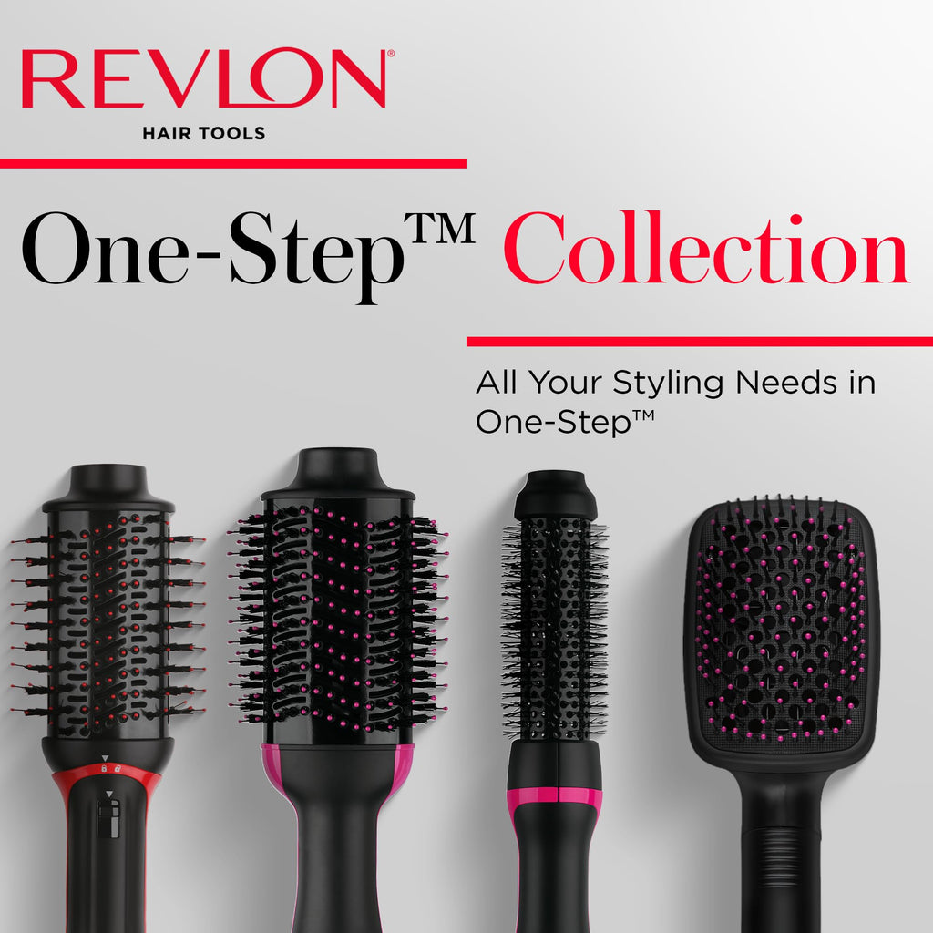 REVLON One-Step Hair Dryer and Styler, All-in-One Hair Brush Straightener for Salon-Quality Smooth & Straight Styles, Black