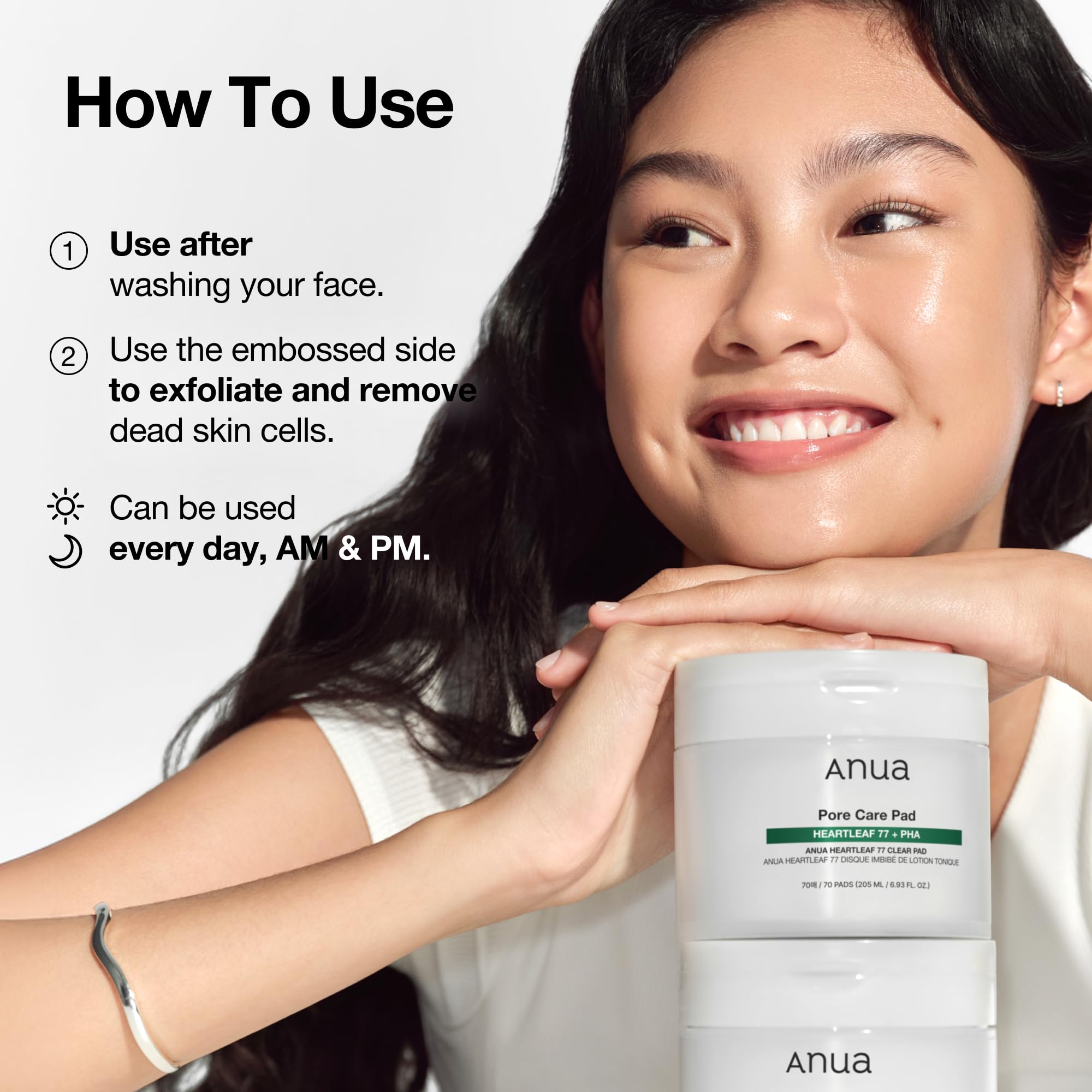 Buy now ANUA Heartleaf 77 Toner Pad 70 Sheets, PHA Dead Skin Care Low pH with Korean toner pads, Daily exfoliating, Quick & Easy Facial Mask With Hearleaf, Korean Skin Care at indiglob india
