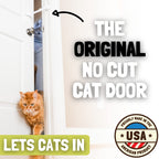 Door Buddy Cat Door Latch & Stopper. Adjustable Dog Proof Door Strap for Cats. Dog Proof Litter Box & Cat Feeder. Simpler Pet Gate Alternative. No Cut Cat Door Interior Door.
