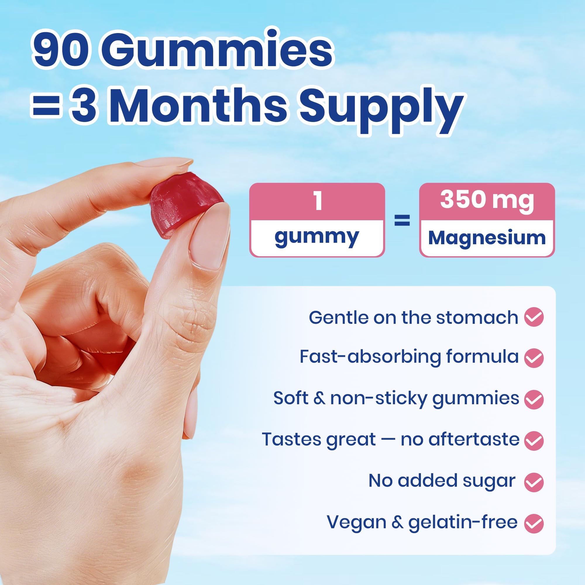 VEV Deep Calm Magnesium Complex 14-in-1 Glycinate Gummies for Women and Men | Sleep, with D3, Ashwagandha, L-theanine, Zinc – No Added Sugar Vegan Gummies –90 Count (Pack of 1)