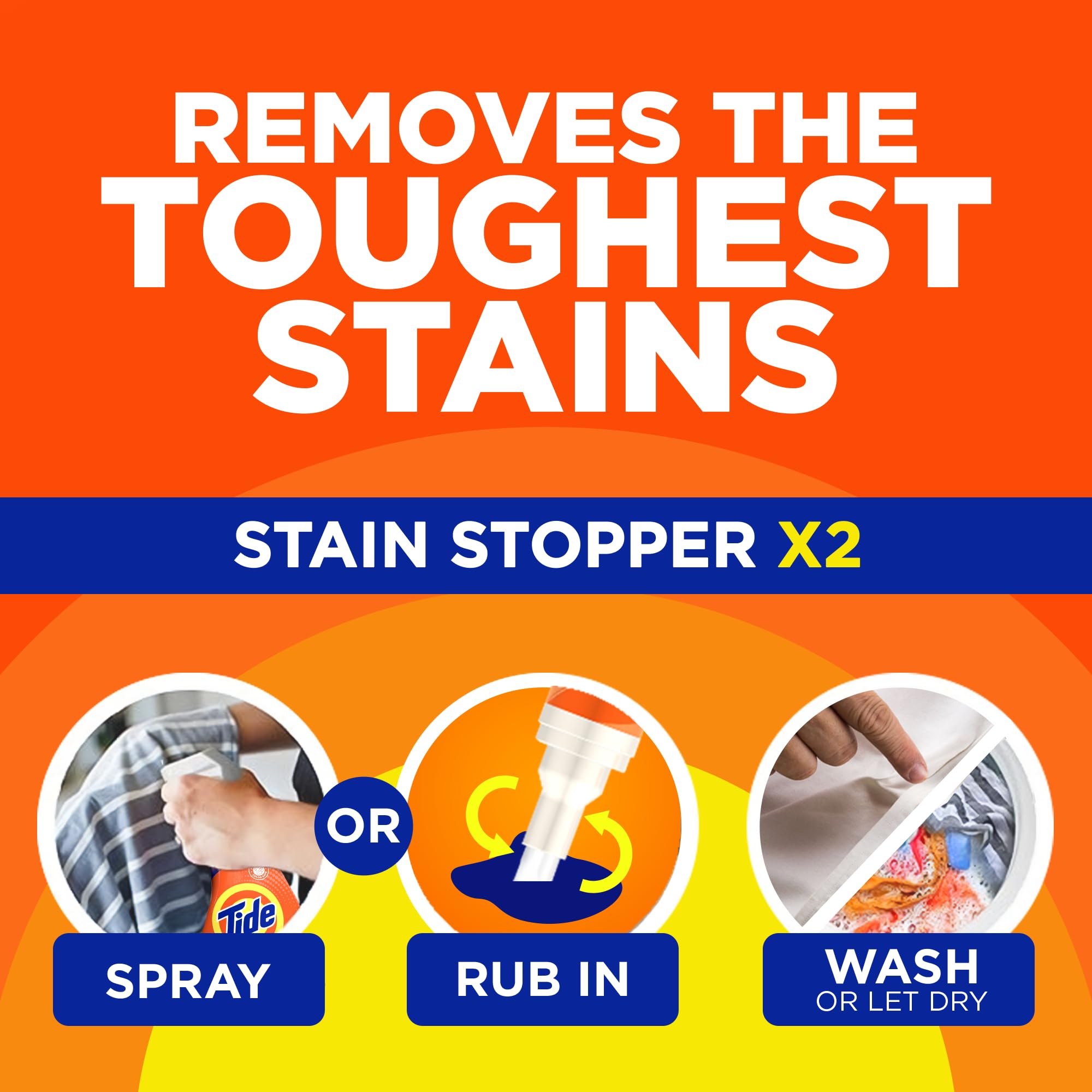 Buy now MADE BY NEHEMIAH Tide Rescue Laundry Stain Remover Spray with Oxi + Travel Size Tide To Go Pen, Spot Remover for Clothes, Fabric, Upholstery, Carpet, Grease & More Tough Stains- 22 Fl Oz + 1 Stain Pen at indiglob india