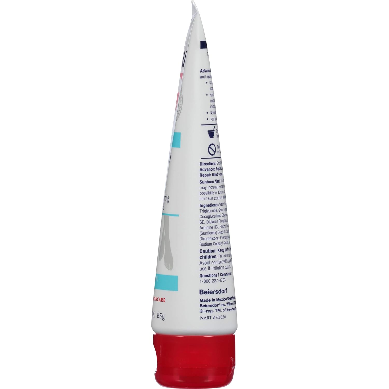 Buy now Eucerin Advanced Repair Foot Cream for Dry Feet and Heels, Repairs Very Dry, Rough Skin, Fragrance Free, Non Greasy, Fast Absorbing, Travel Size Lotion, 3 Oz Tube, Pack of 3 at indiglob india