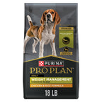 Purina Pro Plan Weight Management Dry Dog Food, Chicken & Rice, 18 lb Bag