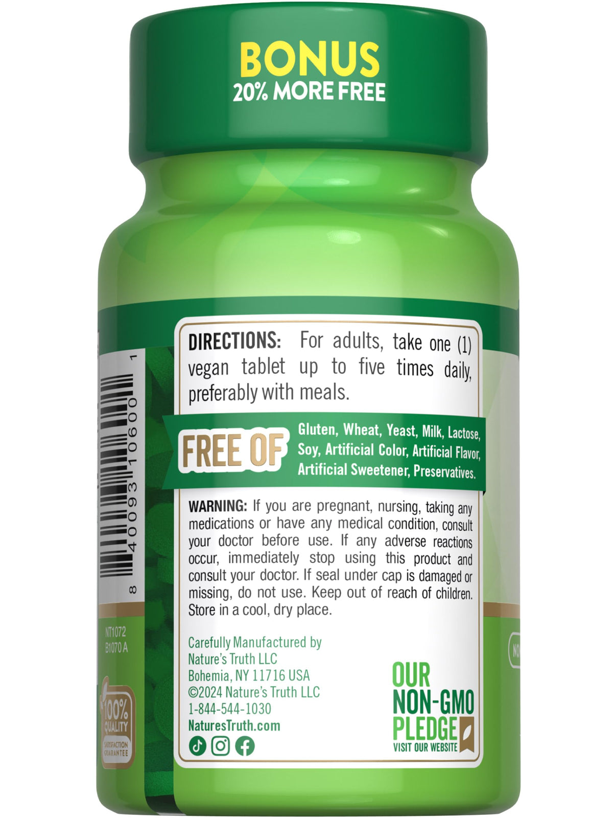 Nature's Truth B12 Vitamin | 500 mcg | 120 Tablets