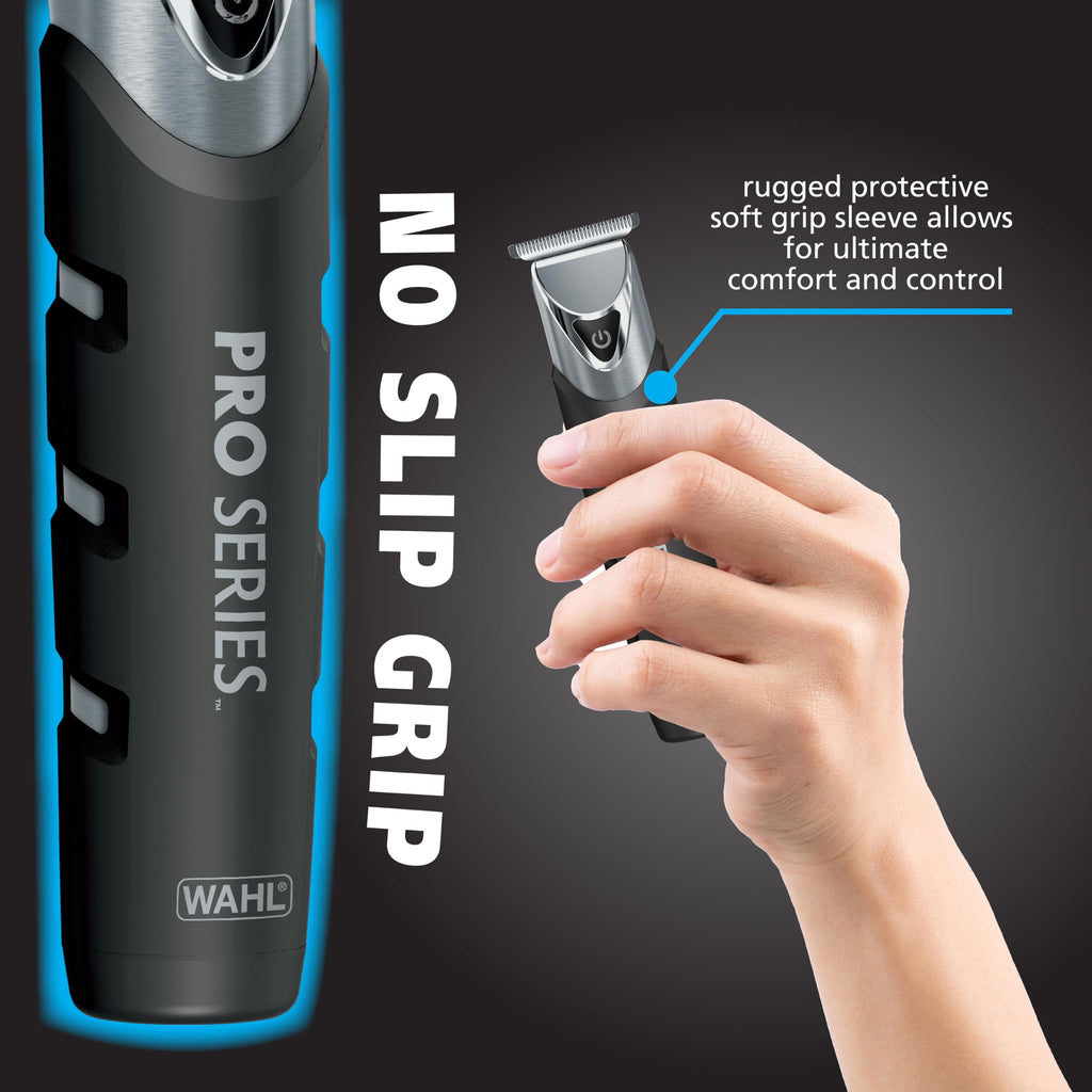 Buy now Wahl USA Pro Series Forever BladeTM Stainless Steel Cordless Rechargeable Beard Trimmer for Men with No Slip Grip & USB Charge Æ’?? Model 3026017 at indiglob india