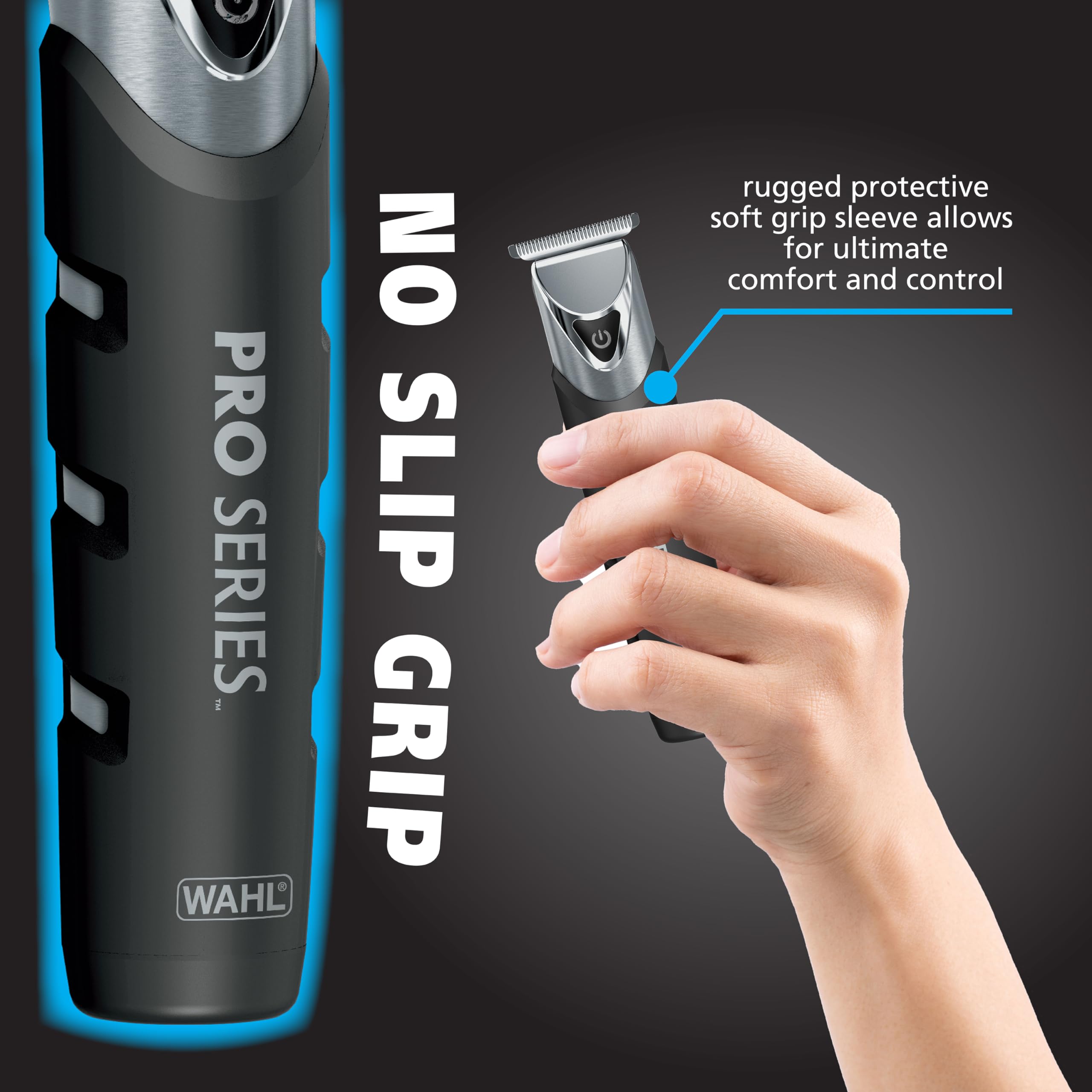 Buy now Wahl USA Pro Series Forever BladeTM Stainless Steel Cordless Rechargeable Beard Trimmer for Men with No Slip Grip & USB Charge Æ’?? Model 3026017 at indiglob india