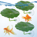 3 Pcs Betta Fish Leaf Hammock, Betta Fish Practical Resting Spot Bettas Suction Cup Tank Decor Green Hammock Plant Leaf Pad Fishes Breeding Resting Bed for Fishes Aquarium Decoration Ornaments