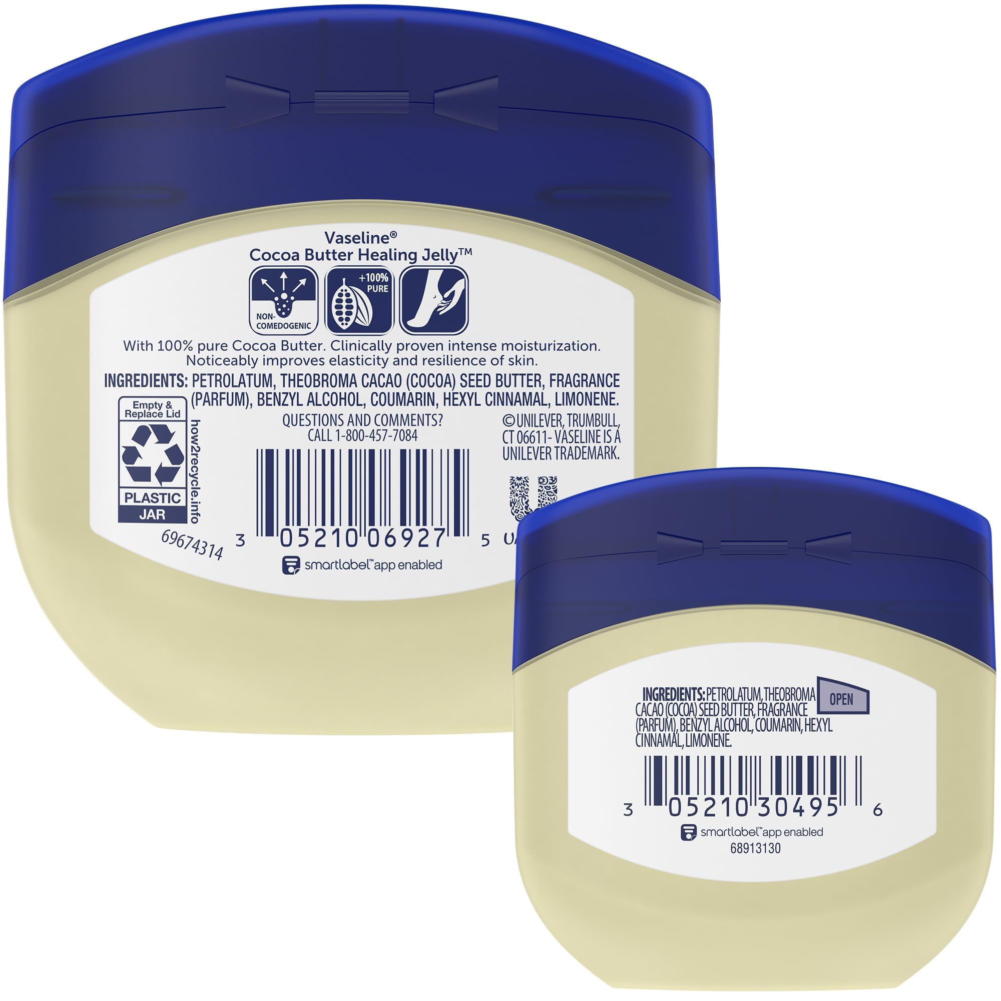 Buy now Vaseline Cocoa Butter Healing Jelly Variety Pack, 2 Sizes (7.5 Oz & 1.75 Oz) â€“ Rich Moisturizing Ointment, Protectant & Moisturizer for Dry Skin at indiglob india