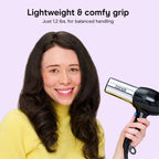 Conair Ionic Hair Dryer with Concentrator Attachment, 1875W, Full Size | Fast-drying blow dryer with various heat and speed settings and a lightweight design for effortless everyday styling