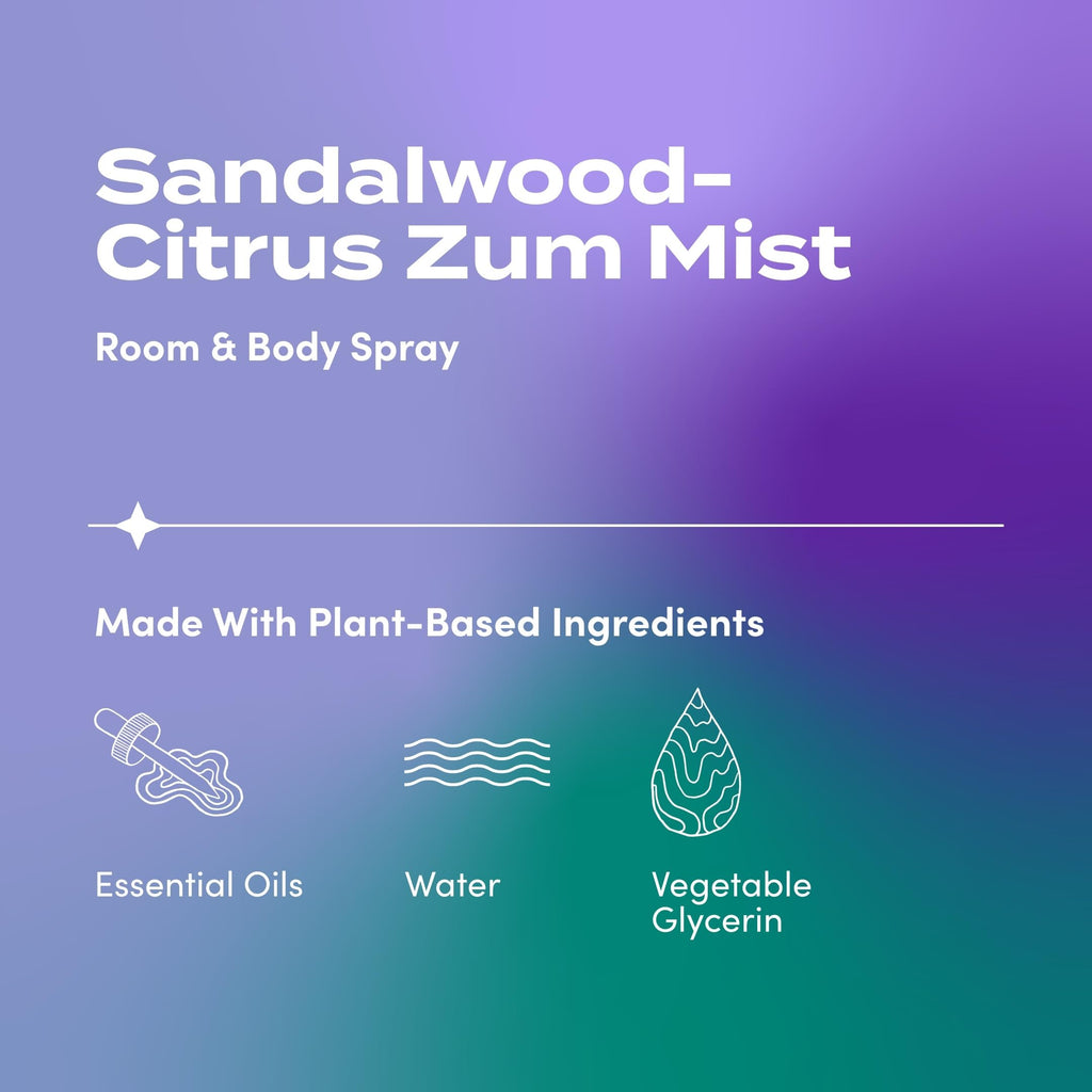Zum Mist Room and Body Spray - Sandalwood-Citrus - 4 fl oz