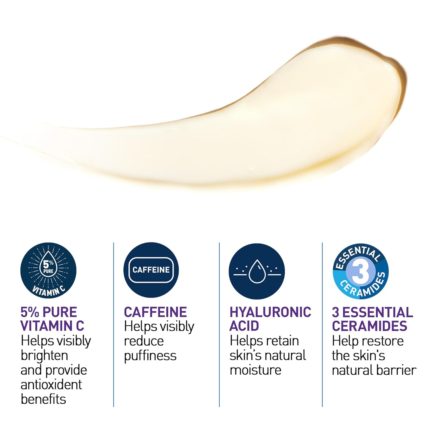 Buy now CeraVe Skin Renewing Vitamin C Eye Cream, Vitamin C, Hyaluronic Acid, Ceramides & Caffeine, Under Eye Cream For Dark Circles and Puffiness, Fragrance Free & Ophthalmologist Tested, 0.5 Fl. Oz at indiglob india