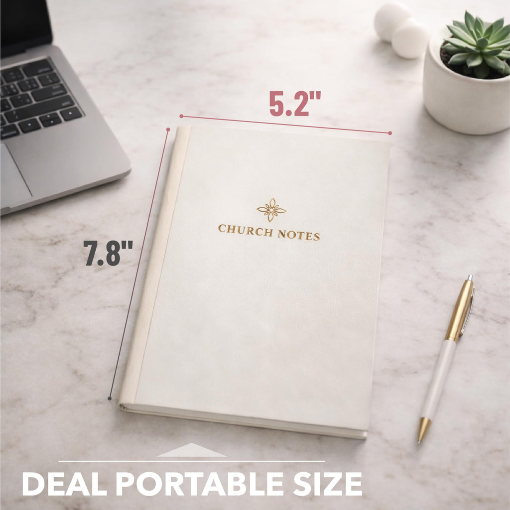 Mr. Pen- Selah Church Notes Journal – Gold Foil Cover, 5.1” x 7.8”