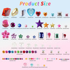 JIUZHU 7500+PCS Jewel Stickers for Crafts, Self Adhesive Gem Stickers Kit, Acrylic Rhinestone Stickers Assorted Shapes for Scrapbooking, Card Making, DIY Projects, Party Decorations