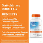 Buy now Doctor's Best Nattokinase, Non-GMO, Vegan, Gluten Free, 270 Veggie Caps at indiglob india
