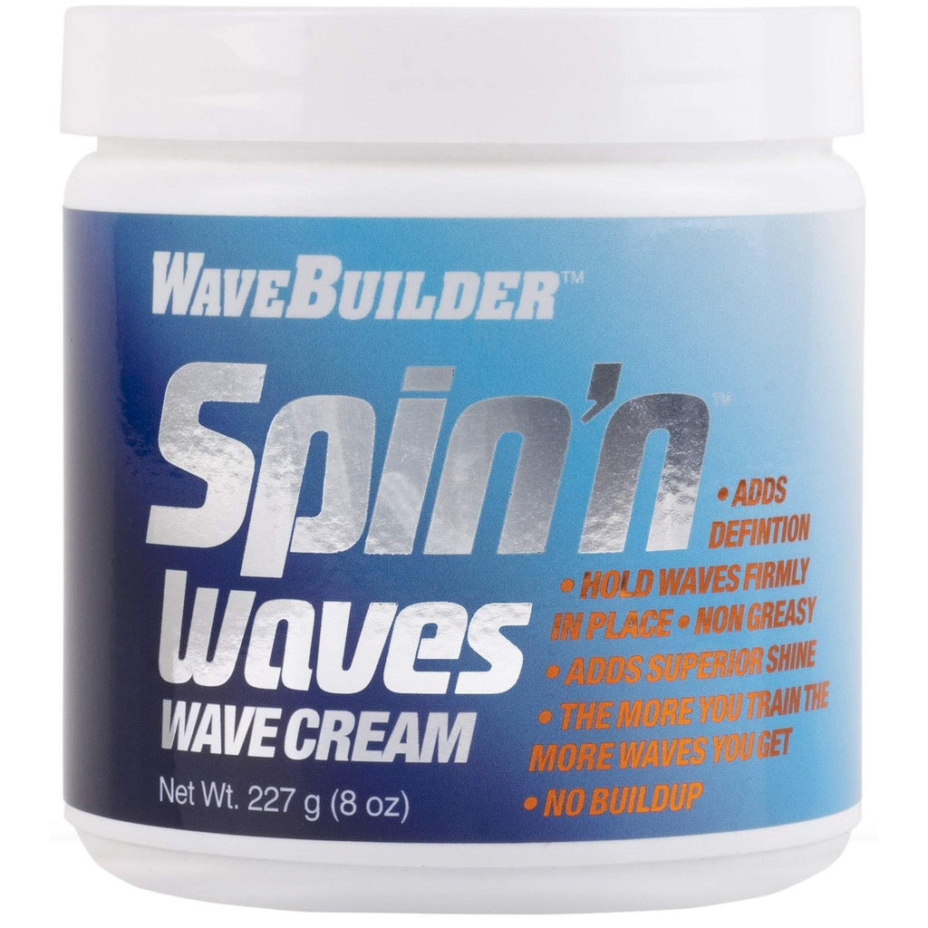 Buy now WaveBuilder Spin'n Waves Wave Cream | Non Greasy Adds Superior Shine on Hair, 8 oz at indiglob india