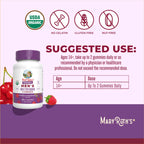 MARYRUTH'S Organic Men's Multivitamin Gummies, Vegan, Non-GMO, 60 Count | USDA, Vegan, Daily Multivitamins for Immune Support, Non-GMO, Gluten Free, 60 Count