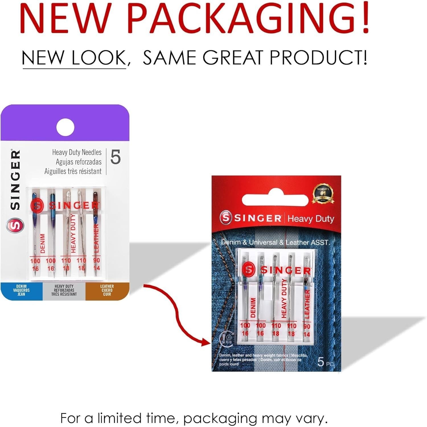 Buy now Singer 04801 Universal Heavy Duty Sewing Machine Needles, 5-Count at indiglob india