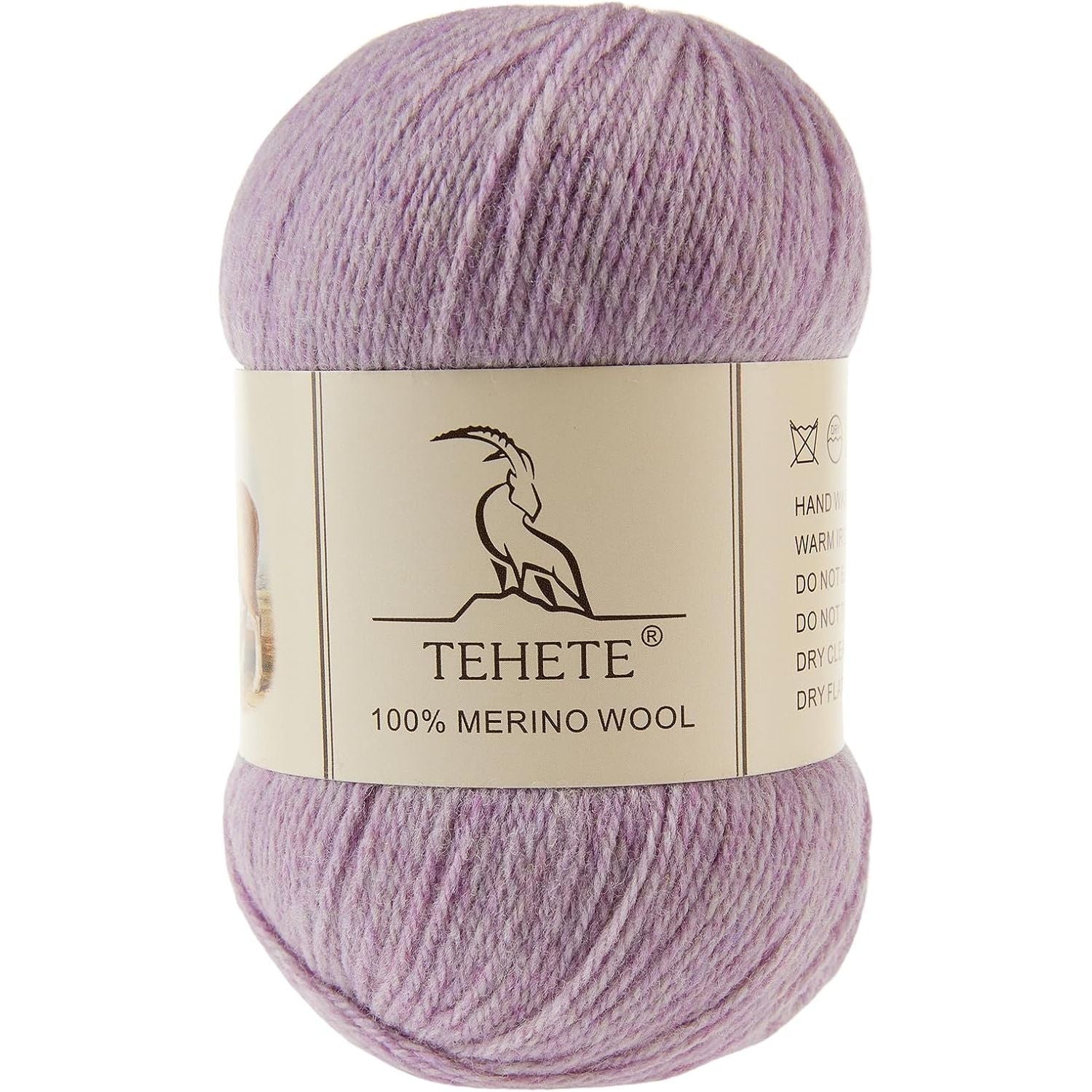 Buy now TEHETE 100% Merino Wool Yarn for Knitting 3-Ply Luxury Warm Soft Lightweight Crochet Yarn (Black) 1Ball Light Purple at indiglob india