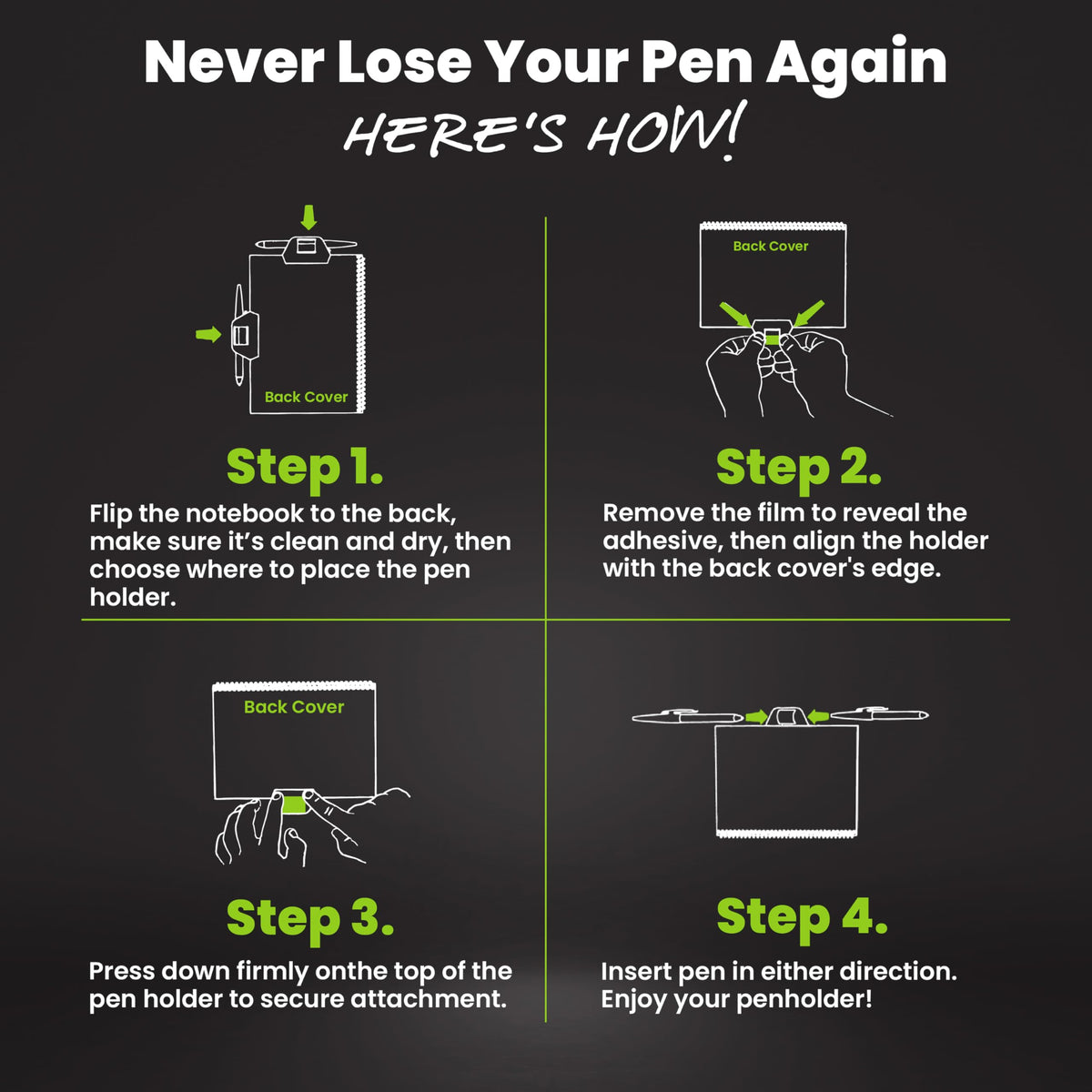 Rocketbook Accessory Kit, Compatible with Rocketbook Notebooks & Planners