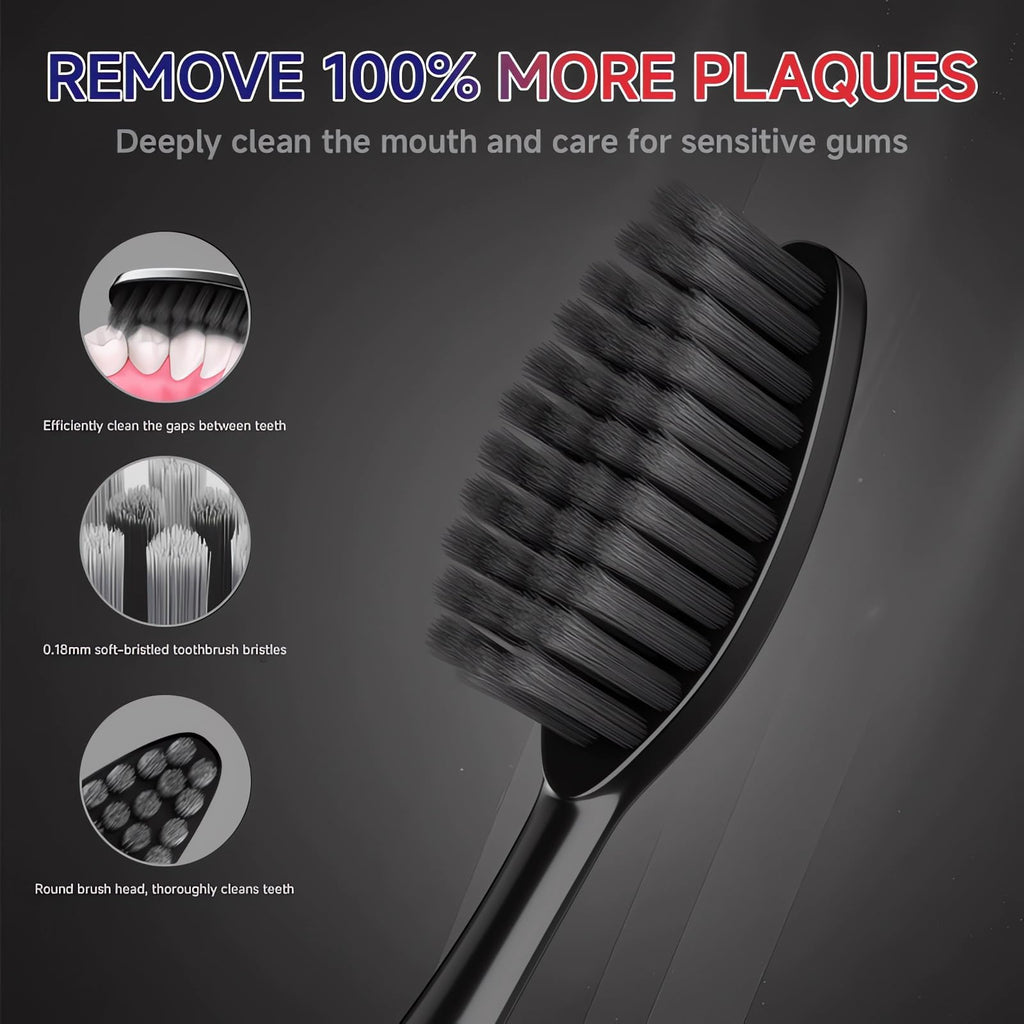 50 PCS Individually Wrapped Bulk Toothbrush Pack, Disposable Soft Bristle for Adult or Kid, Ergonomic Handle, Perfect for Travel, Hotel, Donation