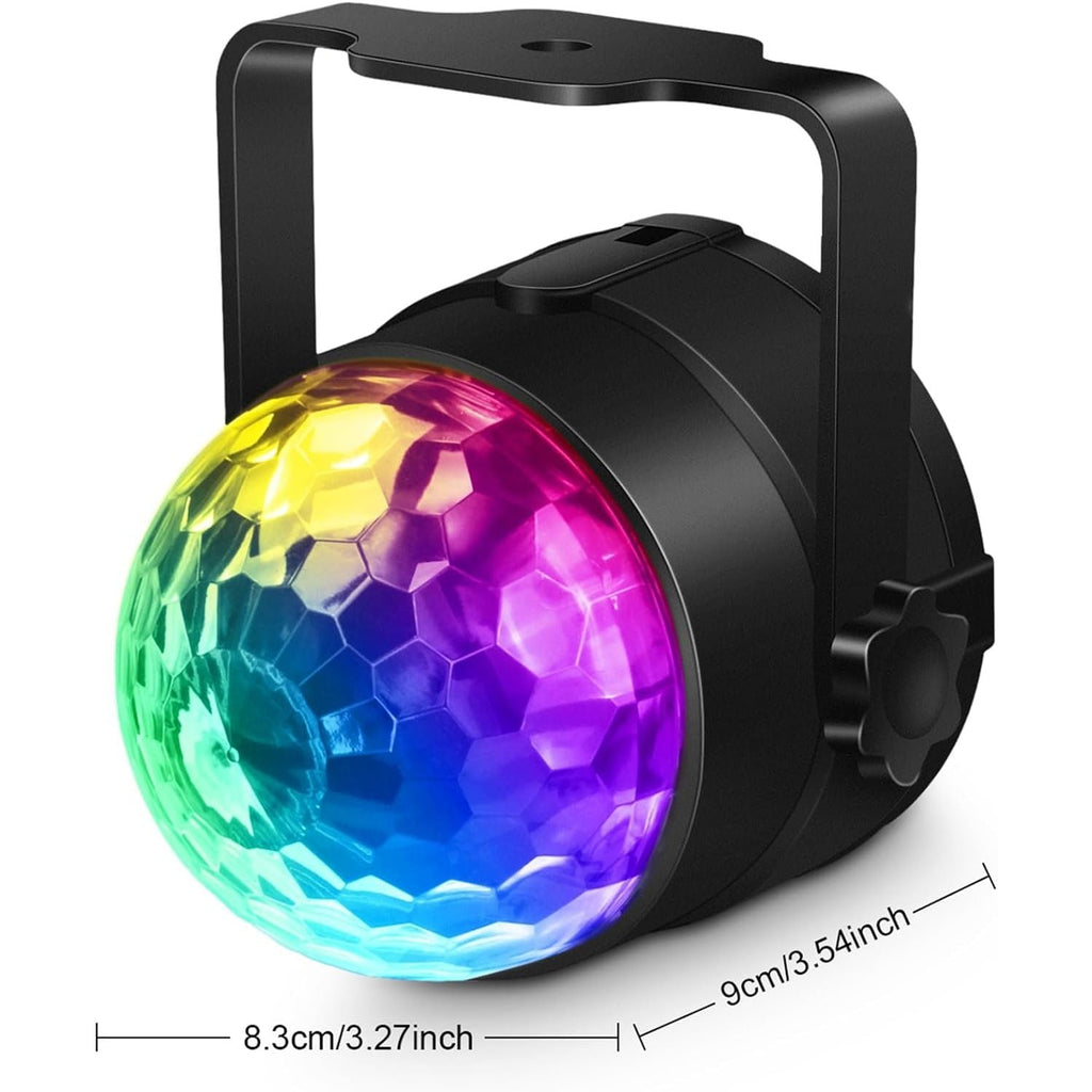 Buy now Luditek 2-Pack Sound Activated Party Lights with Remote Control, Disco Ball Light, DJ Strobe Lamp for Home Room Dance Party Supplies White Elephant Gifts Birthday Christmas Halloween Party Decorations at indiglob india