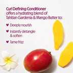 Not Your Mother's Naturals Curl Defining Shampoo and Conditioner | 15.2 fl oz Each - Tahitian Gardenia & Mango Butter - Suflate-Free Hair Products - For All Hair Types