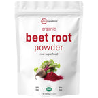 Micro Ingredients Organic Beet Root Powder, 4lb (64 oz) | Nitric Oxide Supplement, Water Soluble, Highly Concentrated Raw Beet Supplement, Superfood Drink Mix, Non-GMO, Plant Based