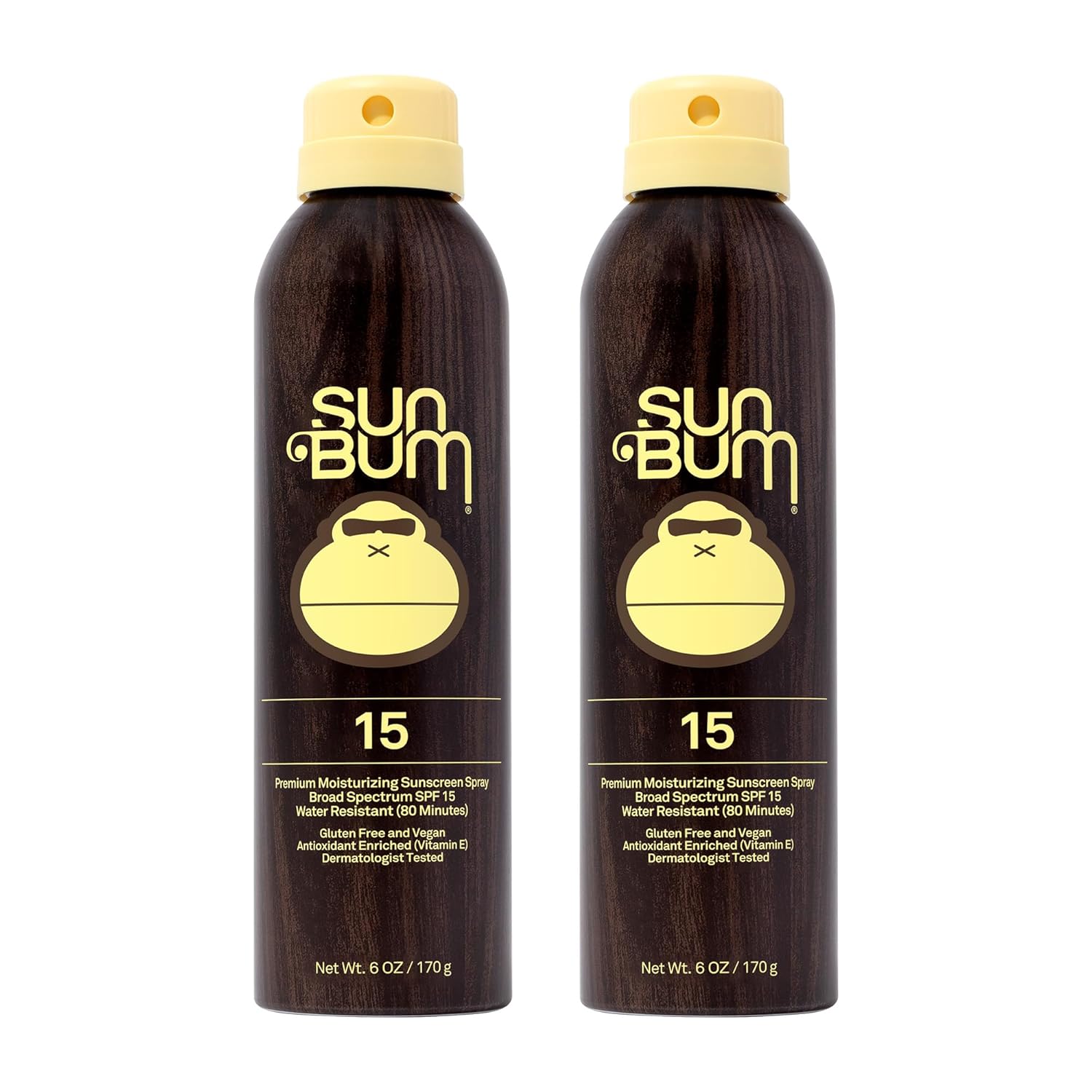 Buy now Sun Bum Original SPF 50 Sunscreen Body Spray - Broad Spectrum Moisturizing Sunscreen with Vitamin E - Hawaii 104 Act Compliant (Made without Octinoxate & Oxybenzone) - 6 oz 6 Ounce (Pack of 2) SPF 15 at indiglob india