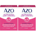 AZO Dual Protection, Urinary + Vaginal Support, Prebiotics and Probiotics for Women*, Starts Working Within 24 Hours, Non-GMO, 30 Count (Pack of 2)