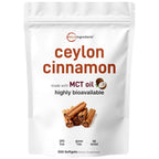 Micro Ingredients Ceylon Cinnamon, 300 Softgels | Cinnamon Supplements with MCT Oil | Non-GMO, Gluten Free