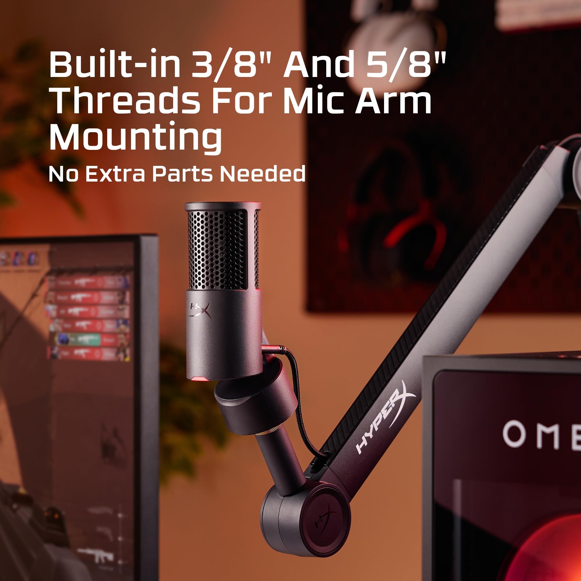 Buy now HyperX SoloCast – USB Condenser Gaming Microphone, for PC, PS4, PS5 and Mac, Tap-to-Mute Sensor, Cardioid Polar Pattern, great for Streaming, Podcasts, Twitch, YouTube, Discord,Black at indiglob india